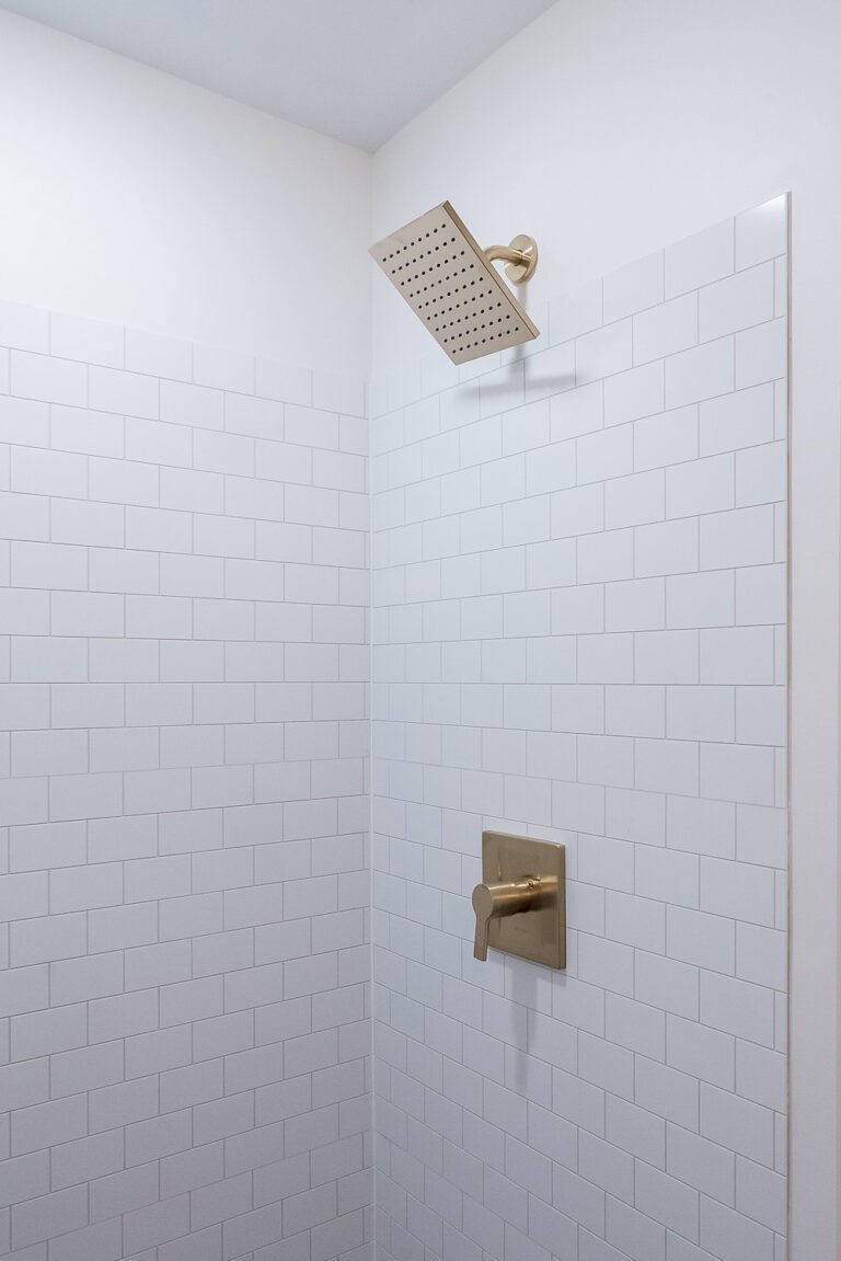 Cary Basement Remodeling Bathroom Shower Head Closeup