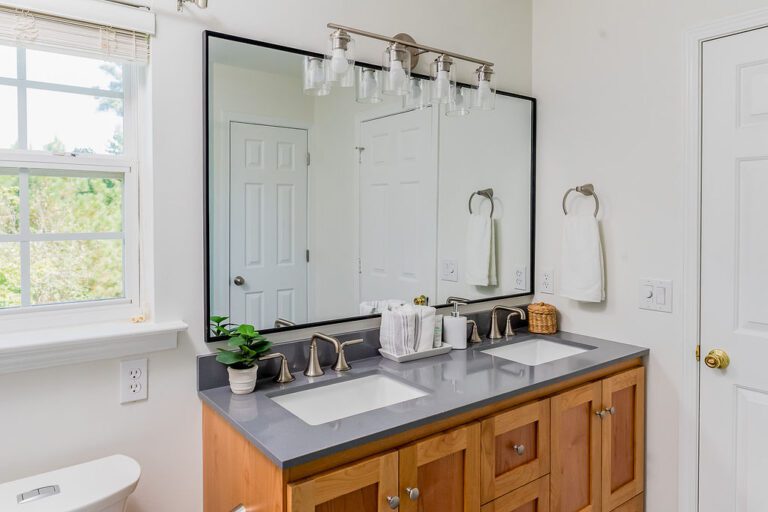Cary Bathroom Remodeling Double Vanity