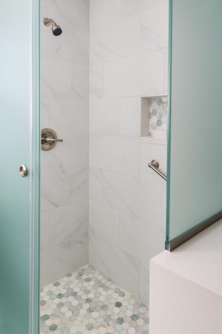 Cary Bathroom Remodeling Frosted Glass