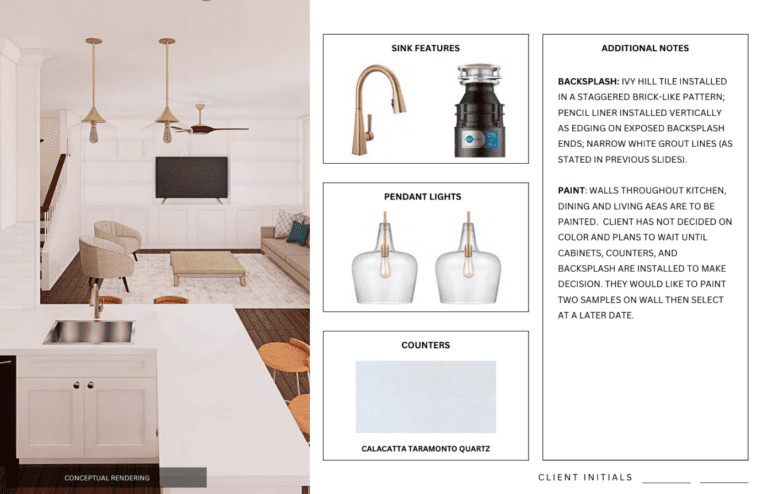 Cary Kitchen Remodel Fixture Selections