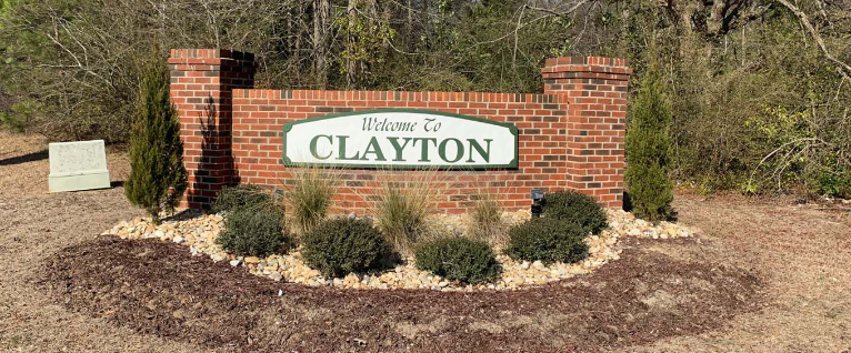 Clayton NC City Sign