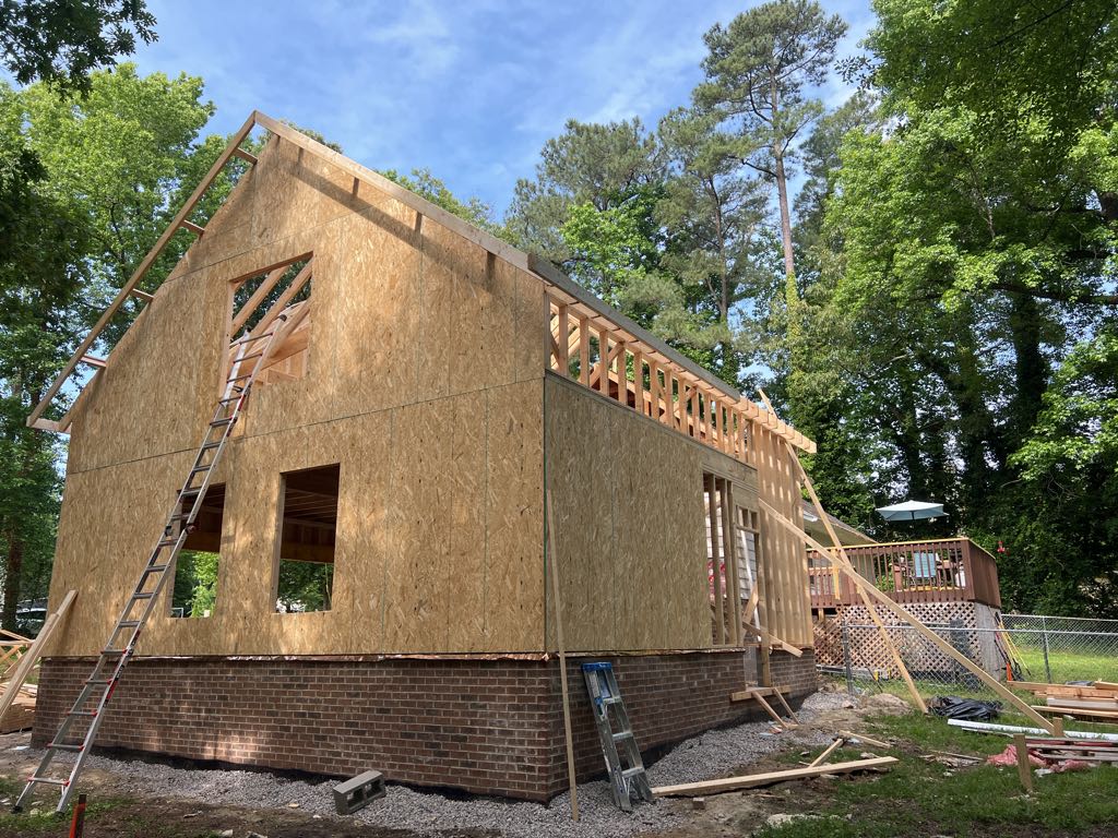 Custom Homebuilding Roof Framing