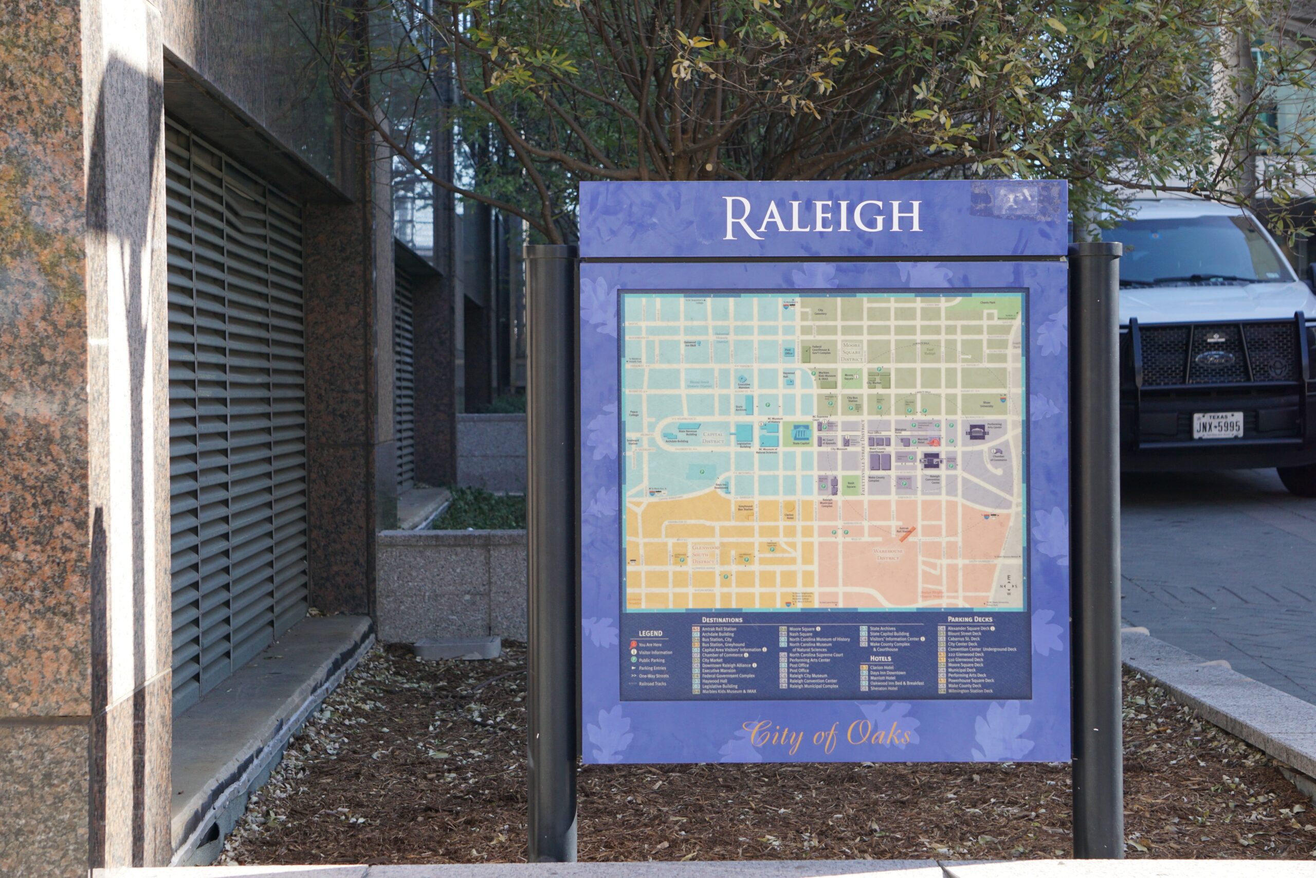 Raleigh Map Sign