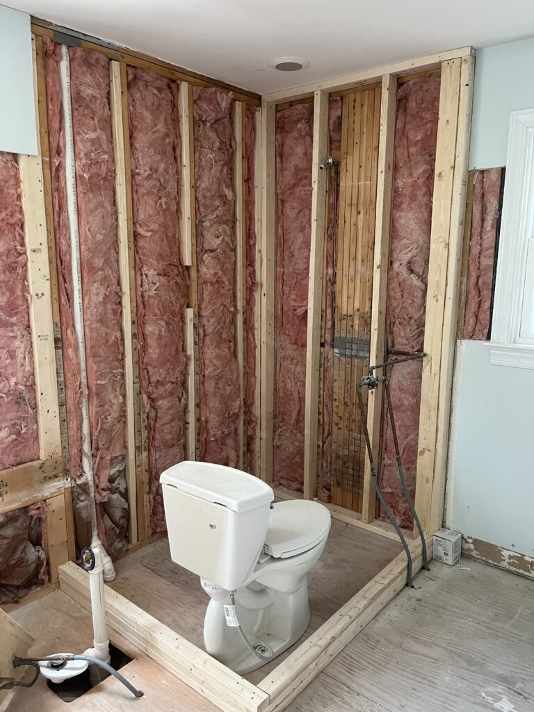 Cary Bathroom Remodel Montauk Shower Framing