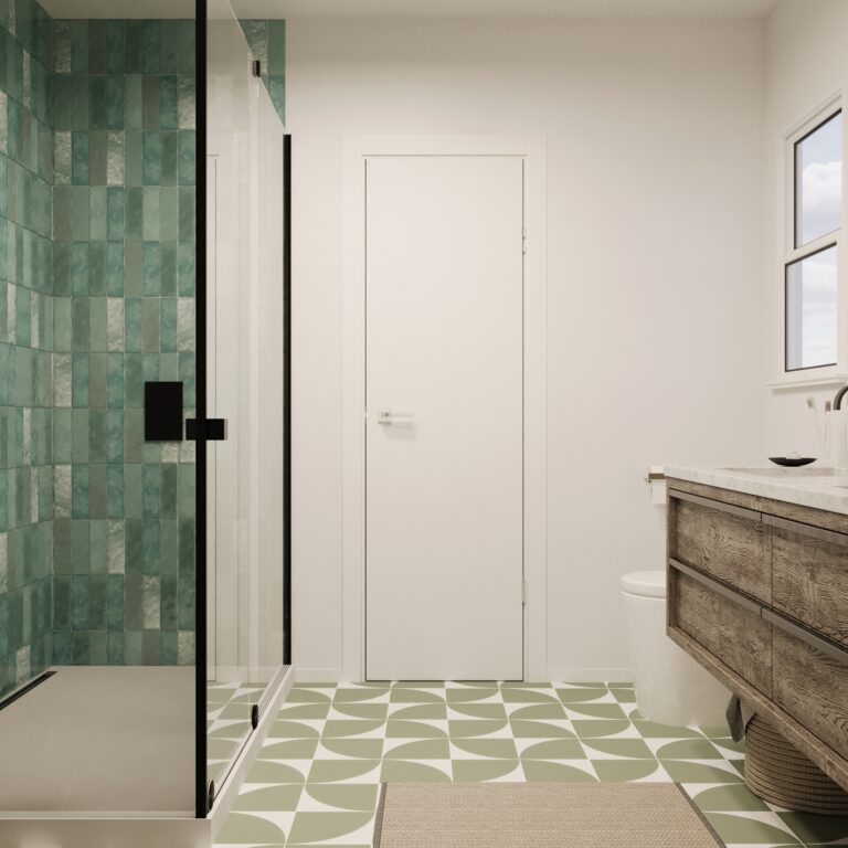 Bathroom design rendering cary flooring