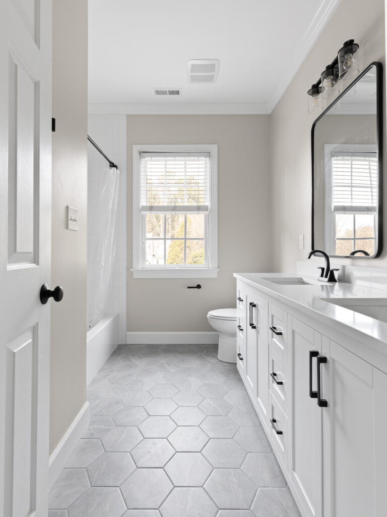 Raleigh Hall Bathroom Remodel White